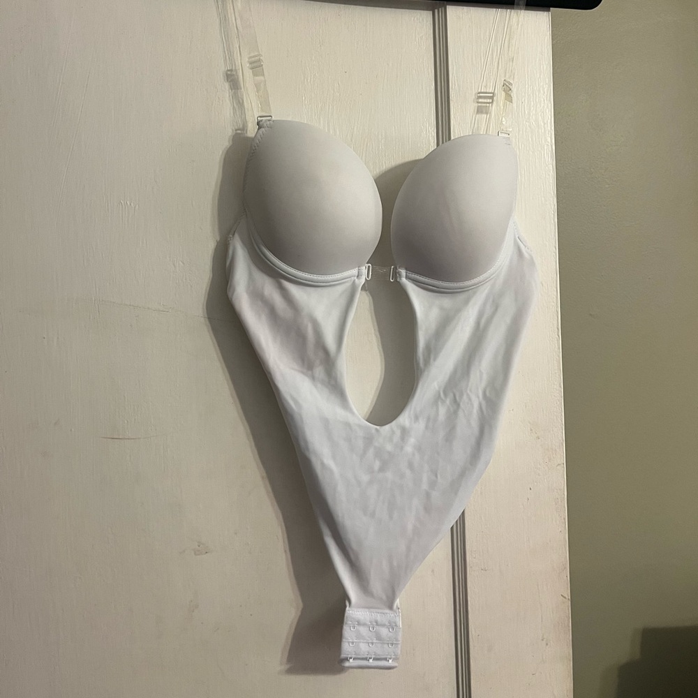 White open back shape wear.